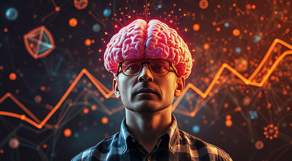 a man with a really large brain